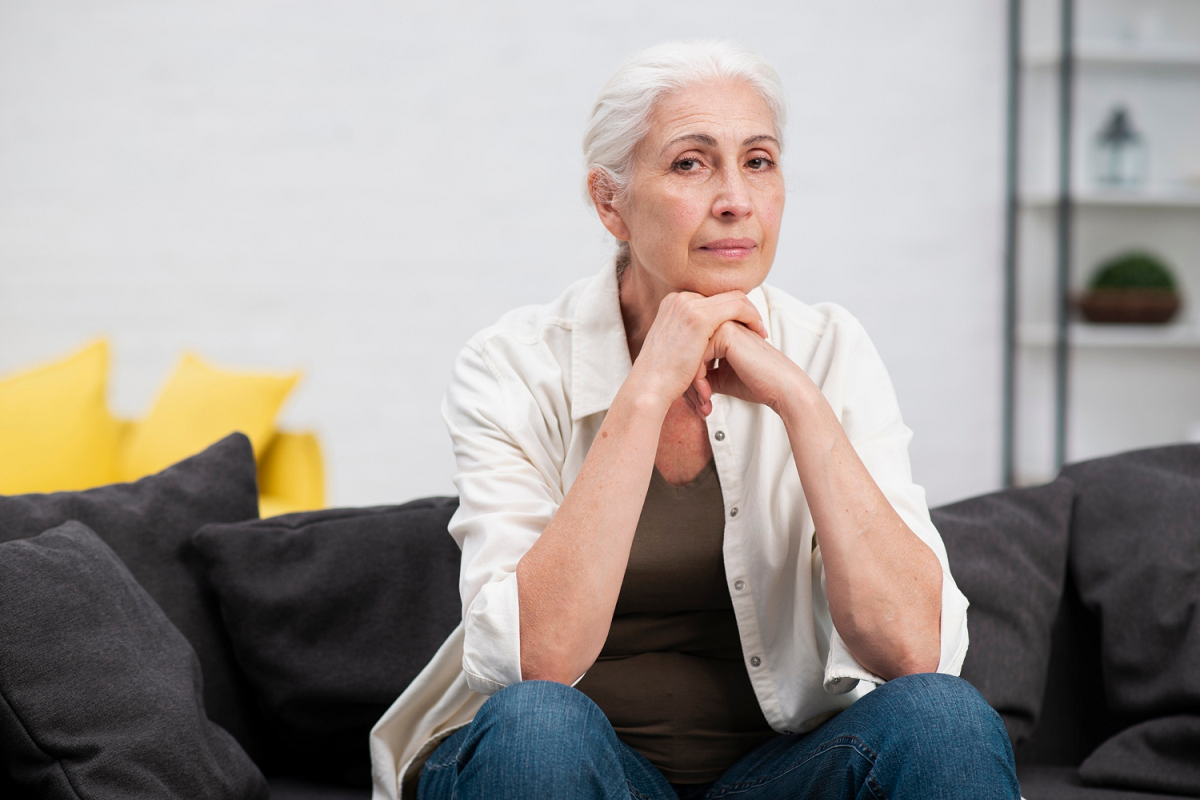Menopause - A woman in menopause stage